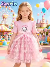 robe d'été enfant fille  hello kitty