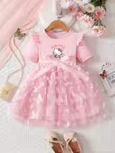 robe d'été enfant fille  hello kitty